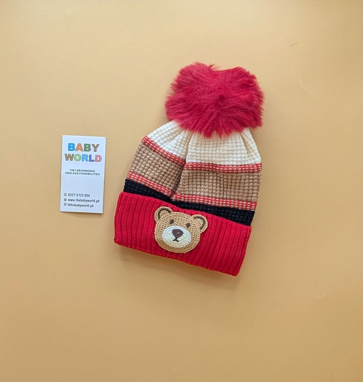 Baby Wool Cap - Bear π» - Winter