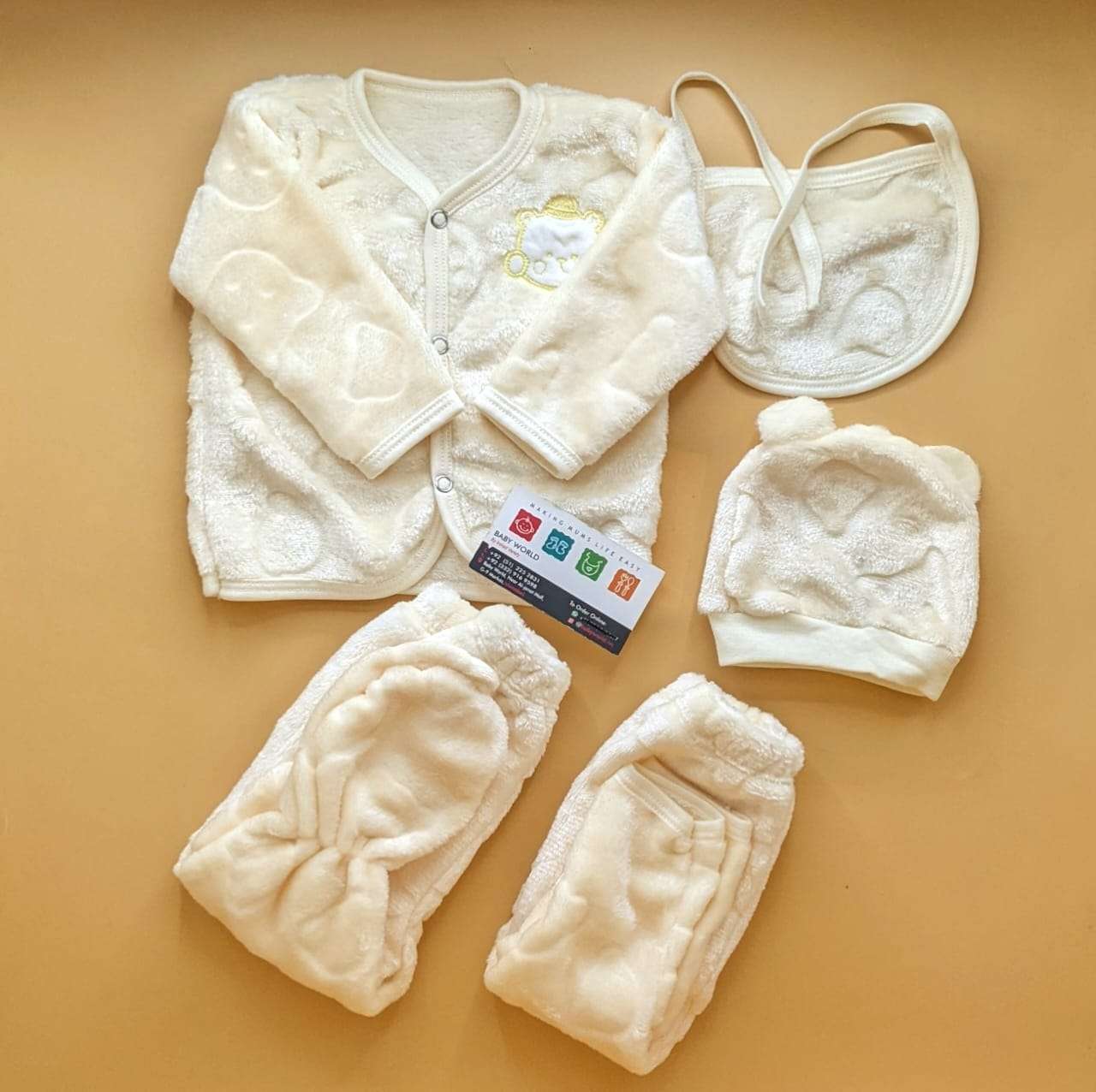 5 Pieces Suit Set - Plain - Winter