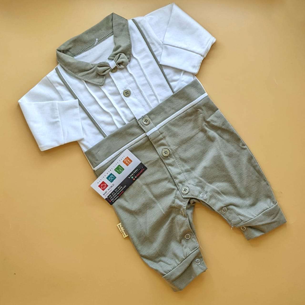 Romper - Bow/Lines