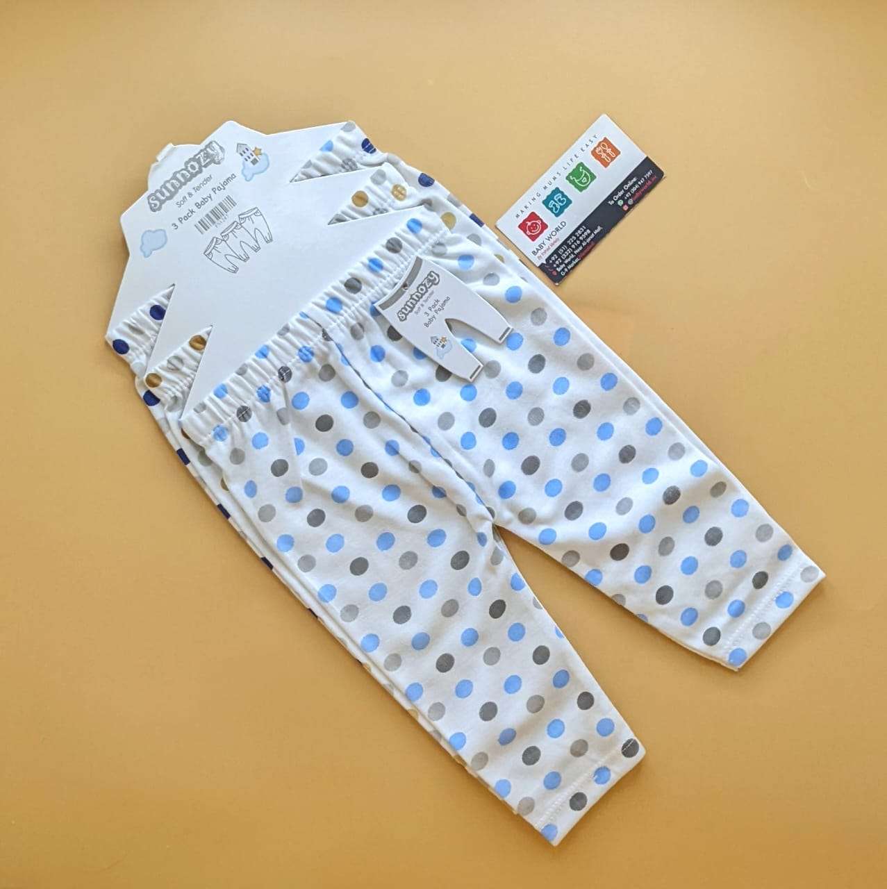 Pack of 3 Pajamas - Dots