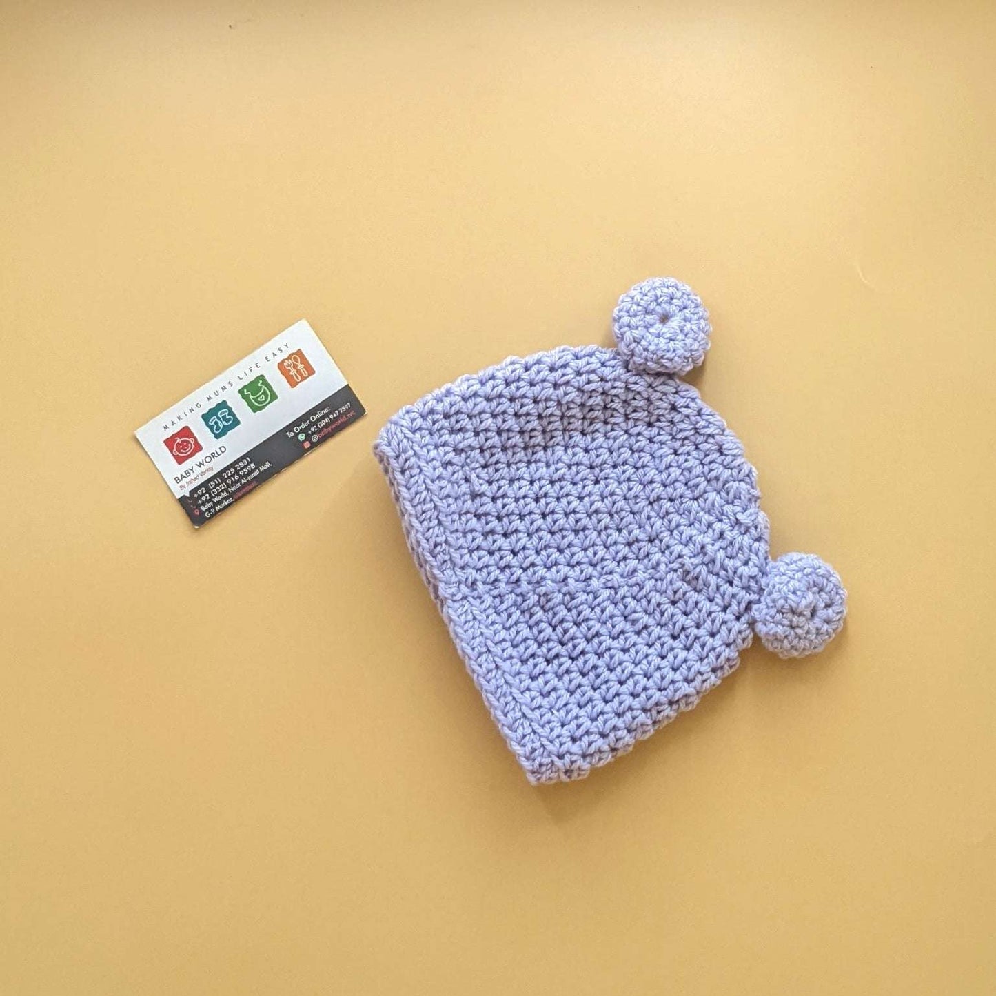 Premium Quality Crochet Handmade Baby Cap - Bear Ears - Winter