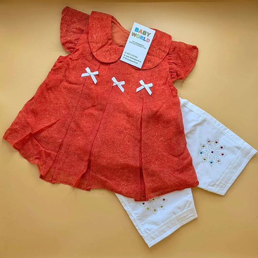 Frock with Pants & Headband - Bow