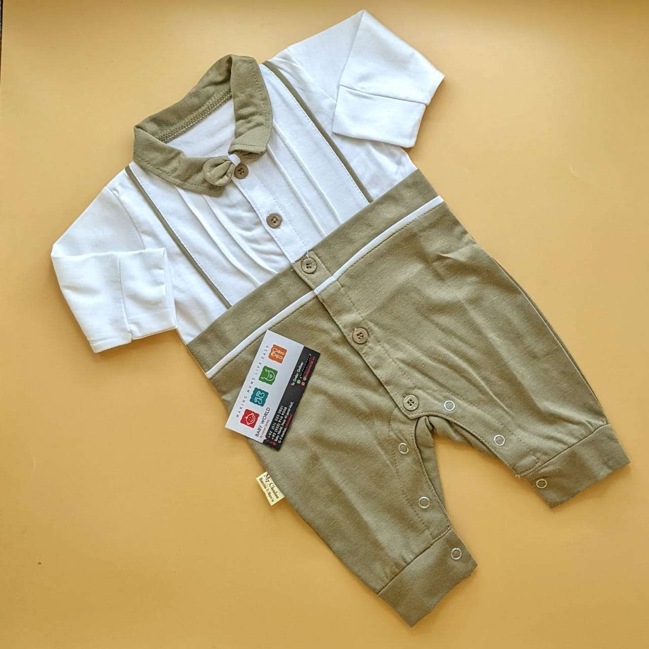 Romper - Bow/Lines