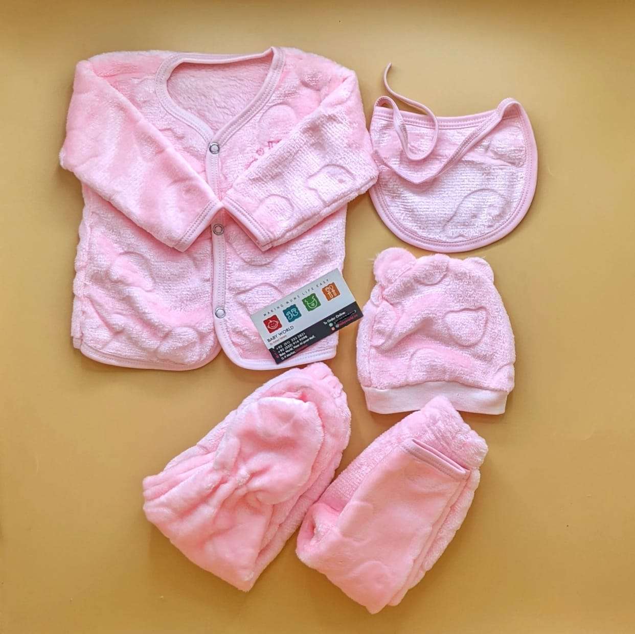 5 Pieces Suit Set - Plain - Winter