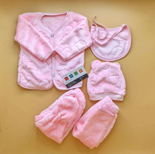 5 Pieces Suit Set - Plain - Winter