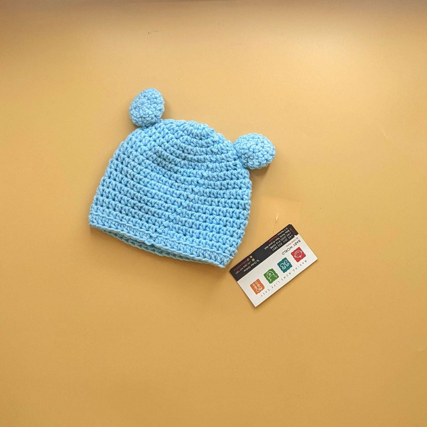 Premium Quality Crochet Handmade Baby Cap - Bear Ears - Winter