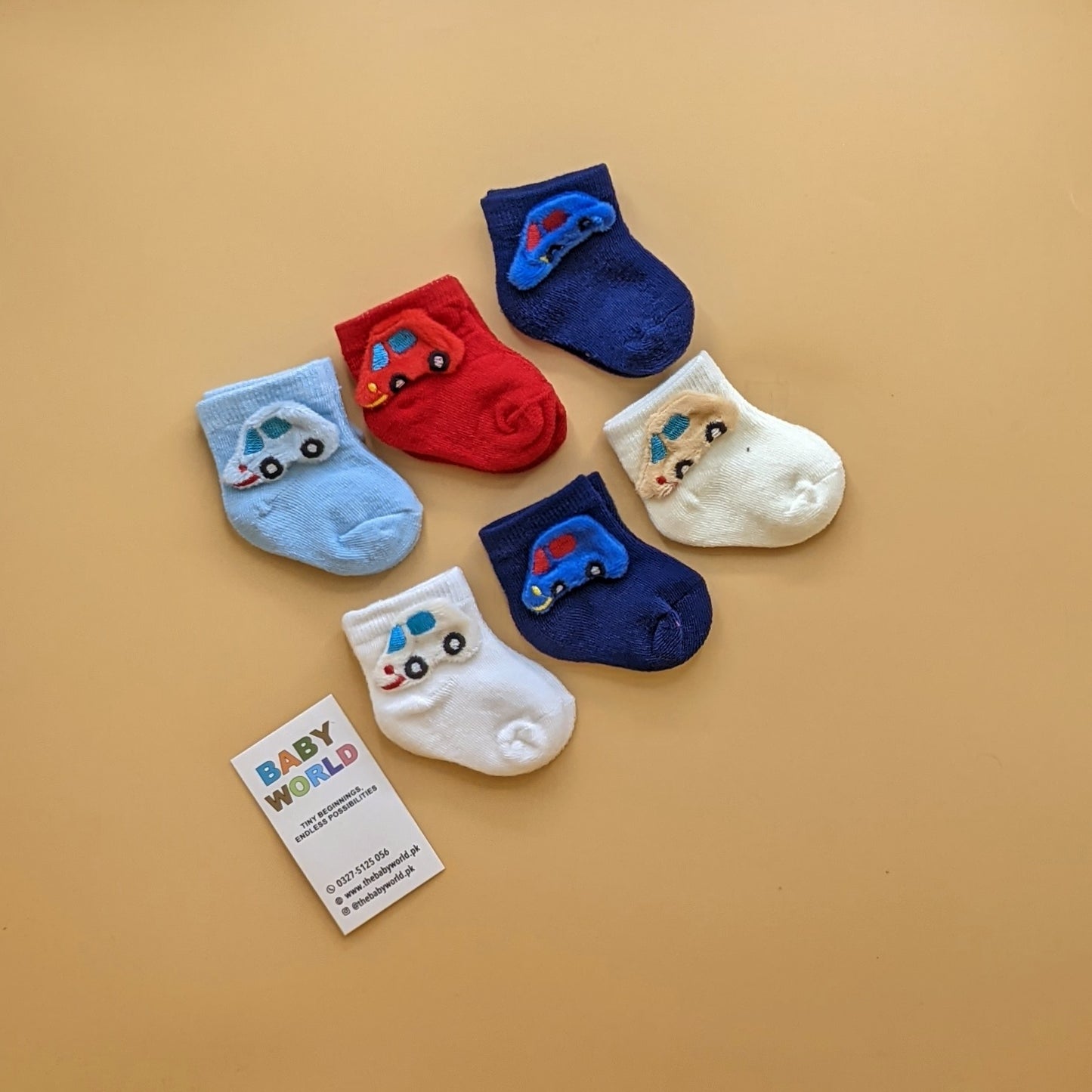 Pack of 3 Socks - Cars 🚗