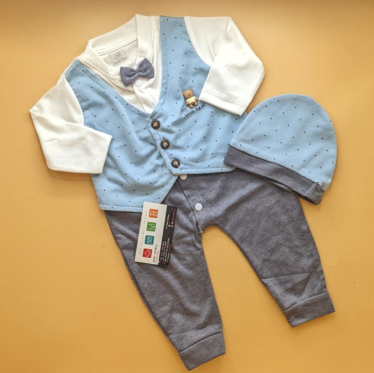 Romper with Cap - My Little Bear