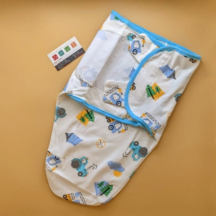 Swaddle Wrap - Loading Truck 🚒 - White