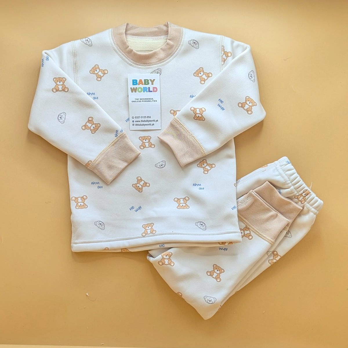 2 Pieces Premium Baby Suit - Bear π» - Winter
