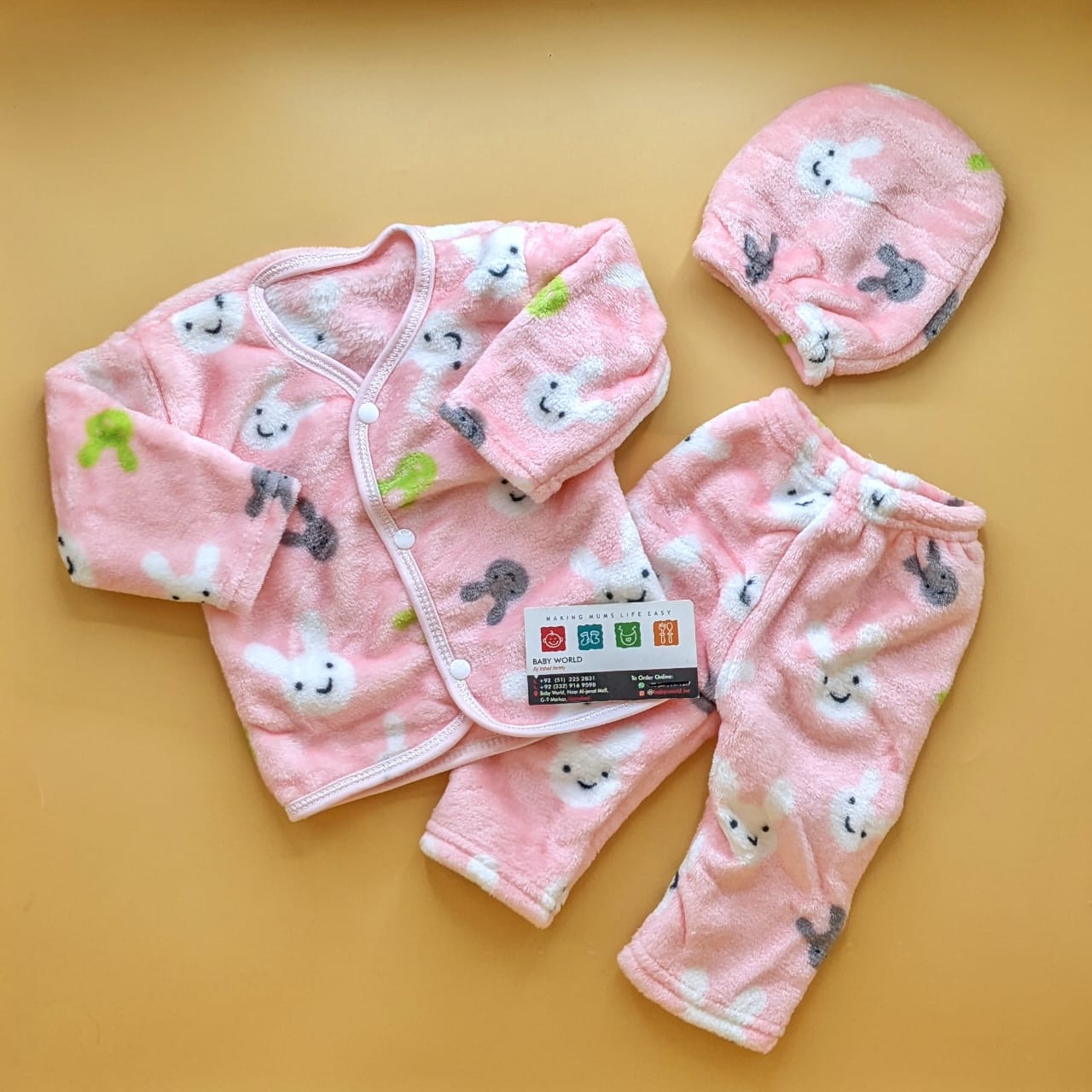 Baby Suit with Cap - Happy Rabbit π° - Winter
