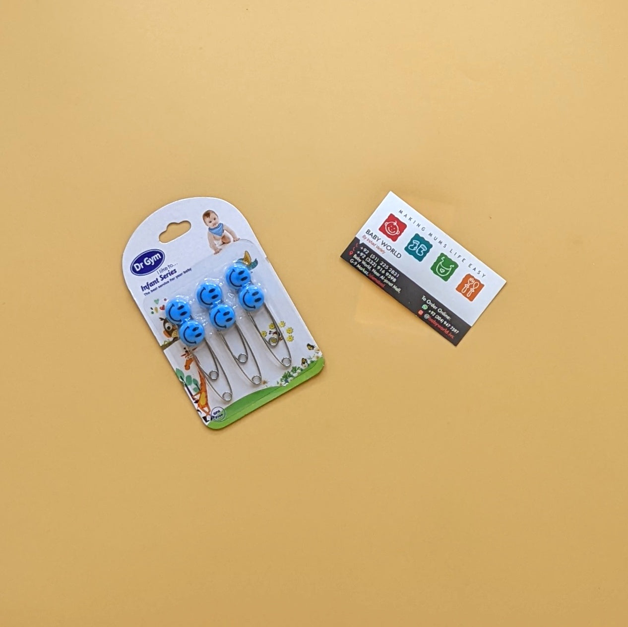 Pack of 6 Pins - Smiley