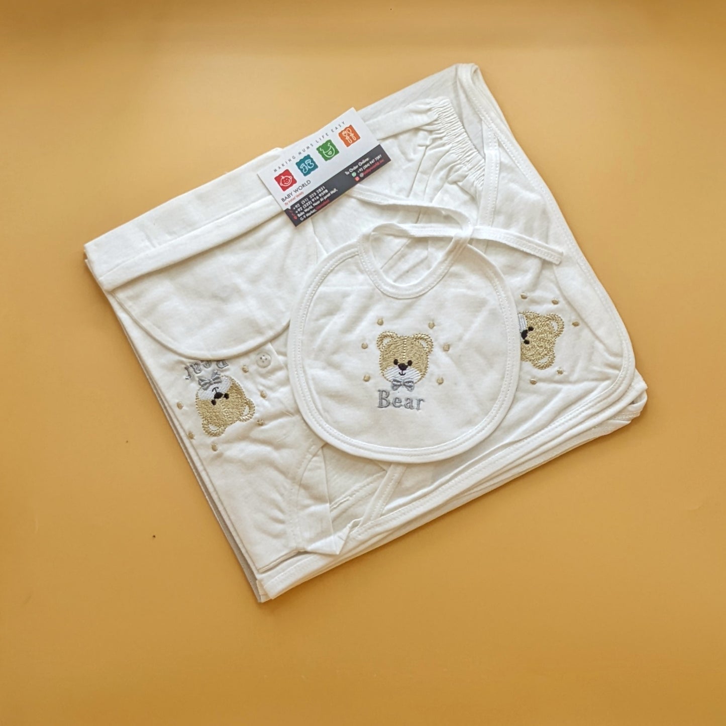 Starter Set - 5 Pieces - Bear - White