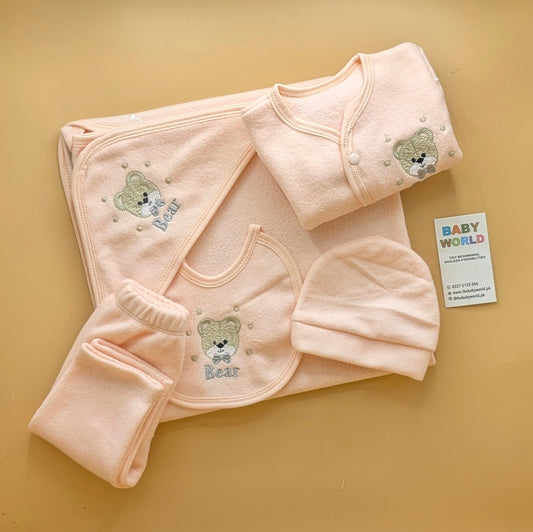 Baby Starter Set - 5 Pieces - Bear - White - Winter