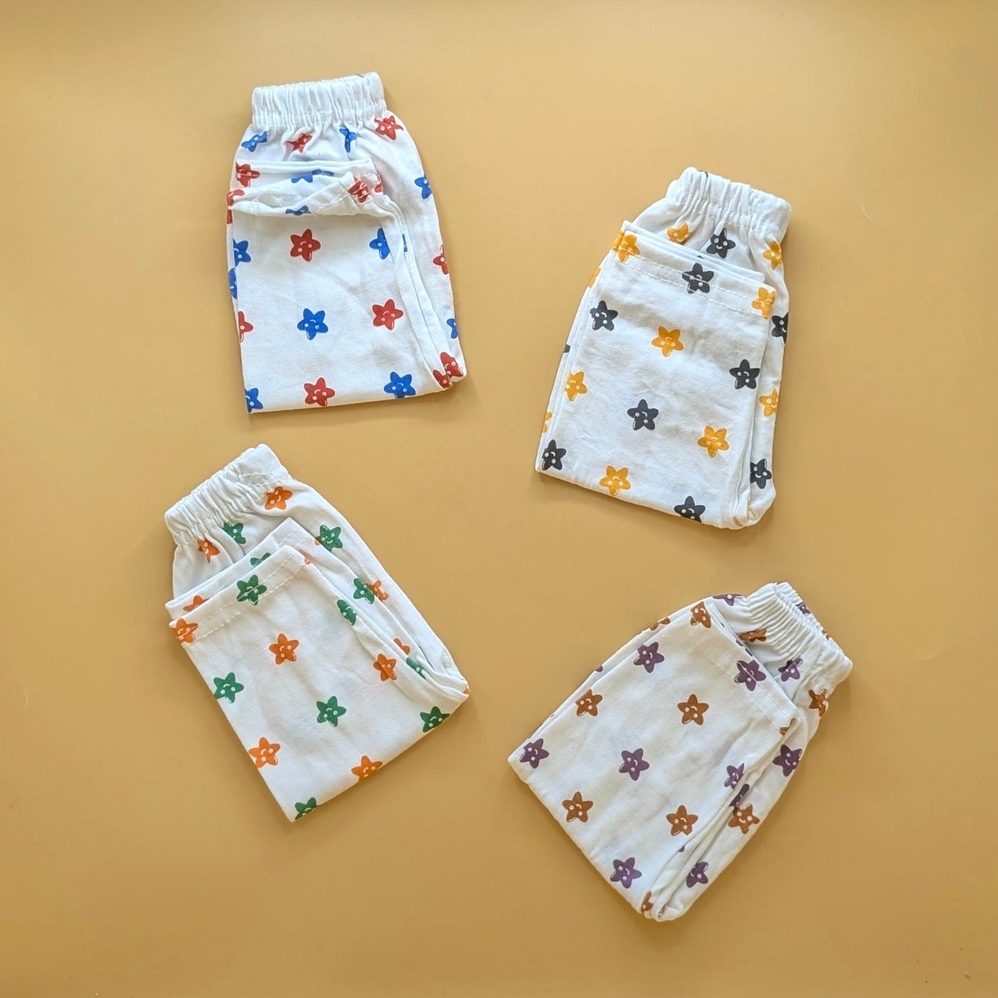 Baby Pack of 4 Pajamas - Winter - Star ⭐