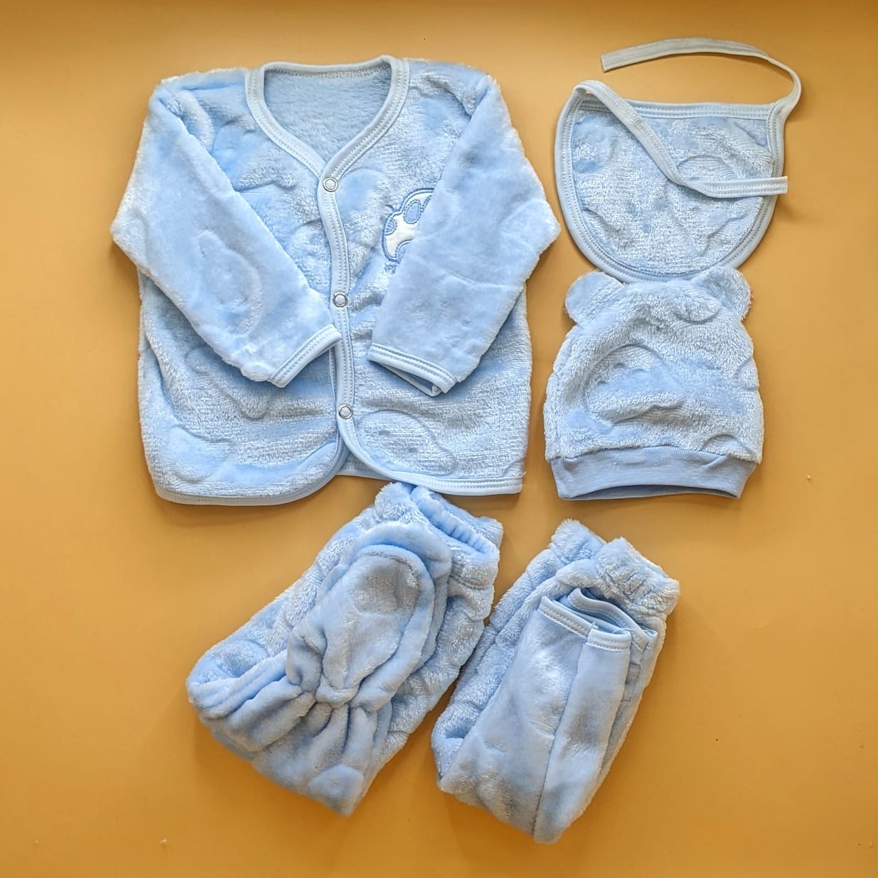 5 Pieces Suit Set - Plain - Winter