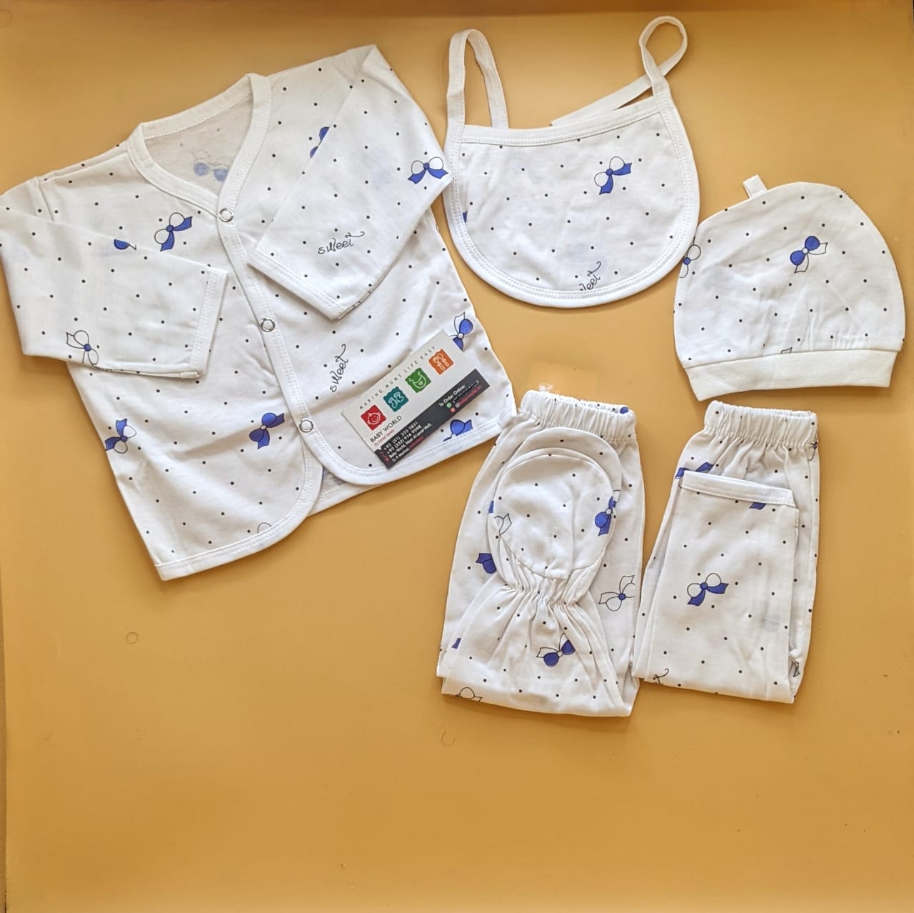 5 Pieces Suit Set - Bow