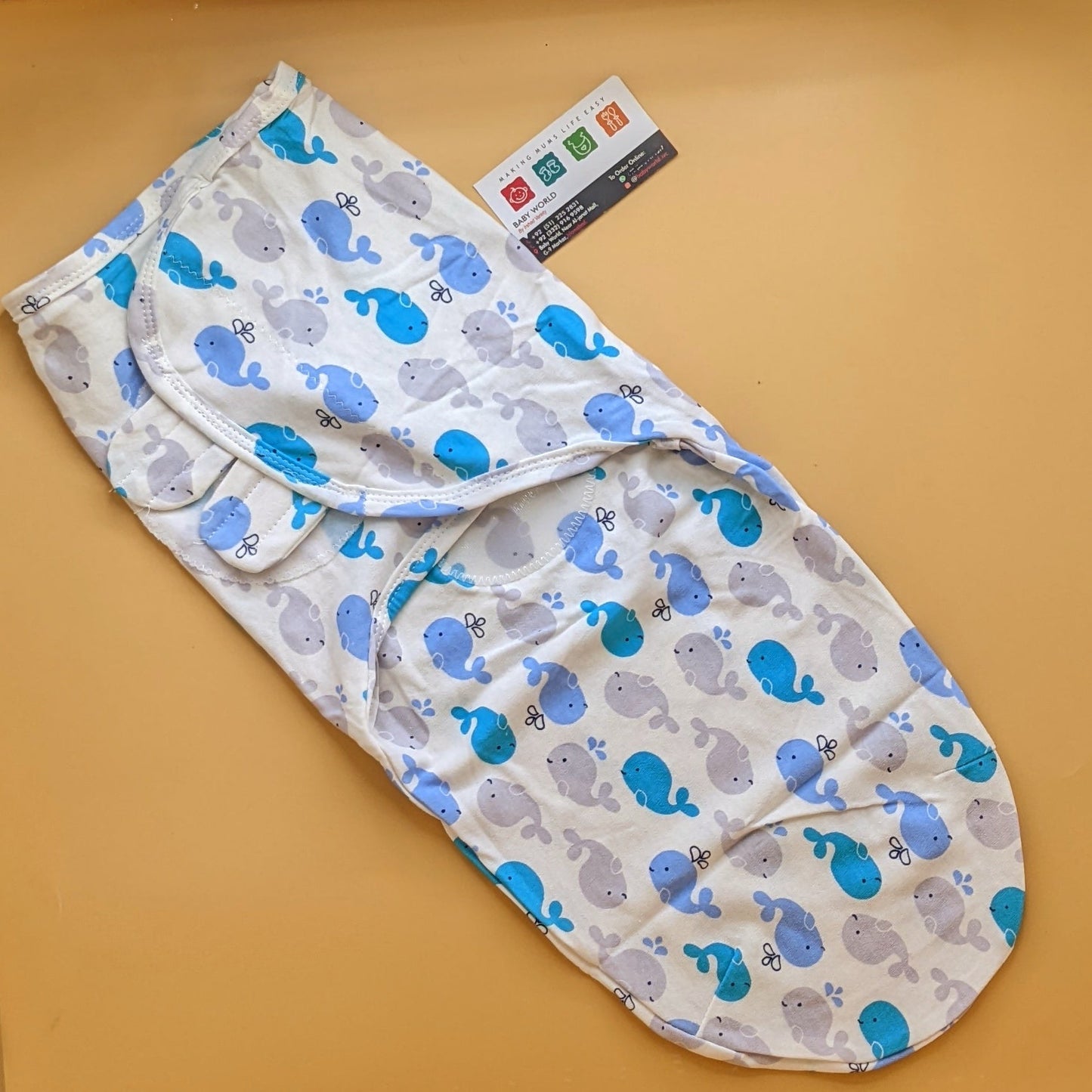 Swaddle Wrap - Dolphin 🐬 - White