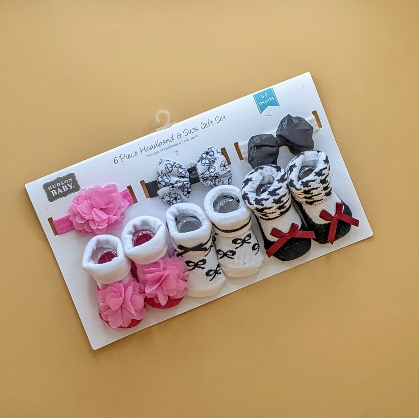 Pack of 3 Booties & Headbands Set