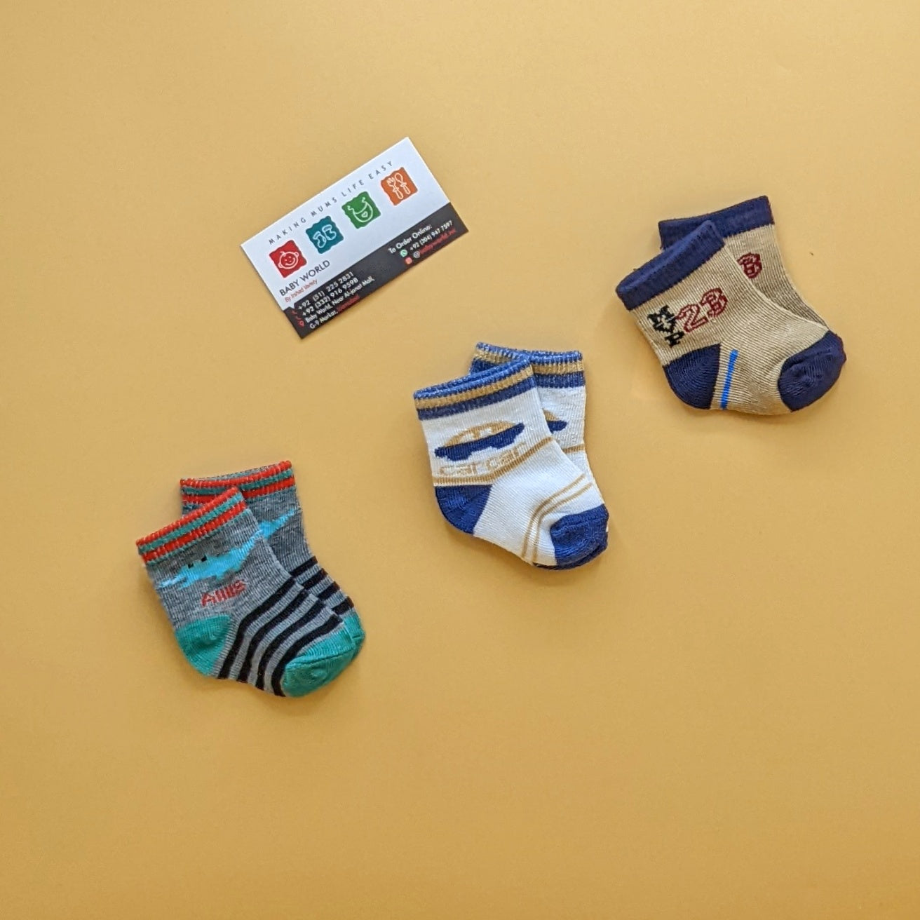 Pack of 3 Socks - Assorted - Boy