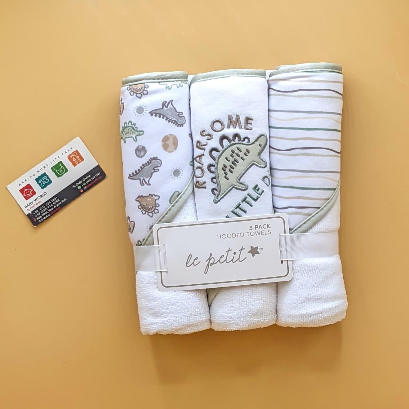 Pack of 3 Hooded Bath Towels