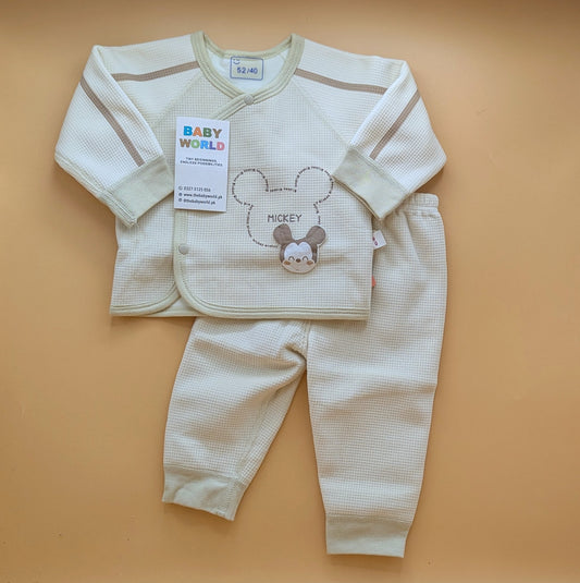 2 Pieces Premium Baby Suit - Mickey - Winter