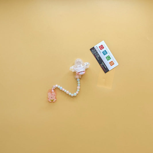 Pacifier with Chain - Beeds - Kitty