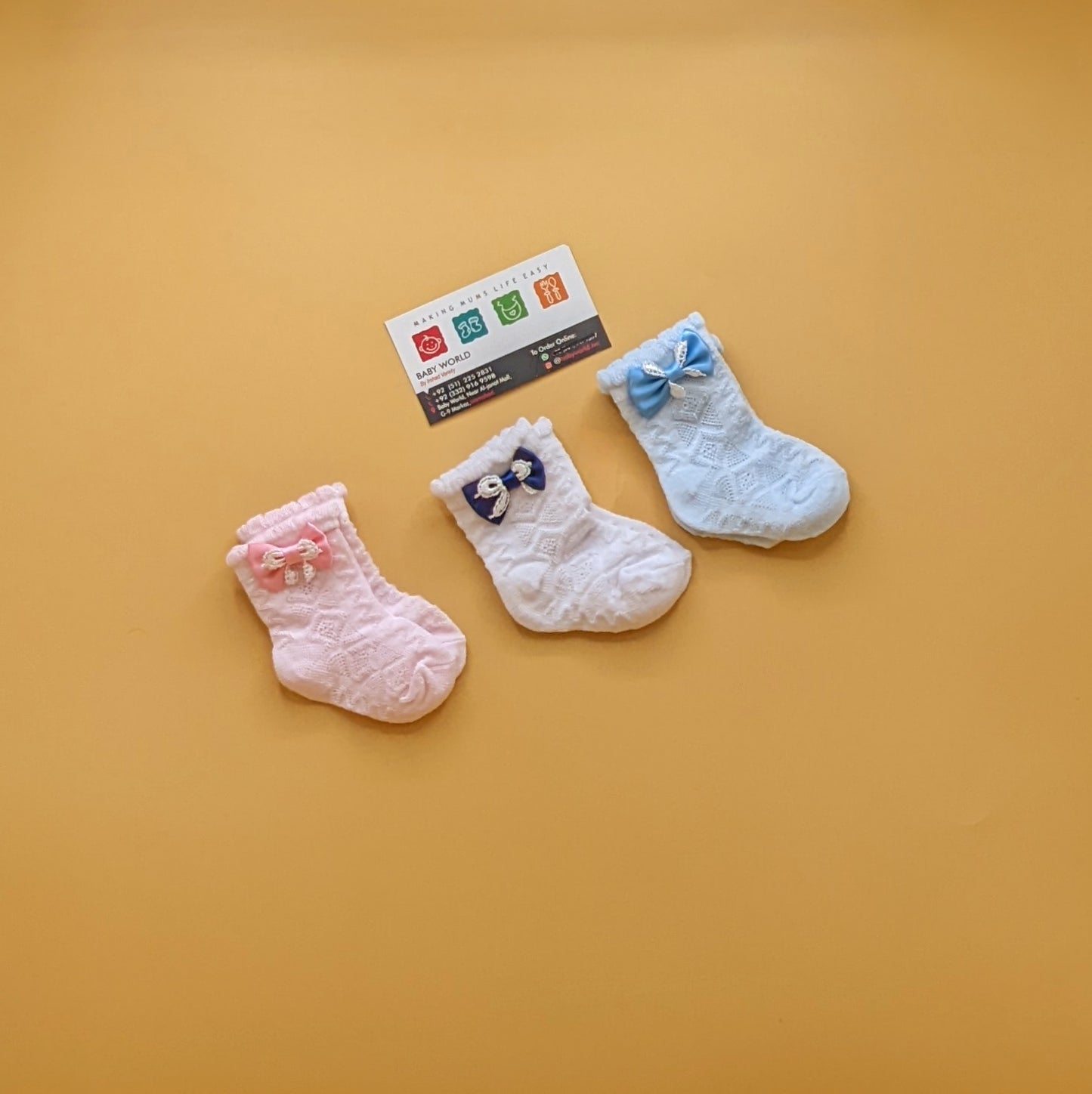 Pack of 3 Socks- Bow