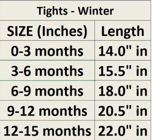 Baby Tights - Winter