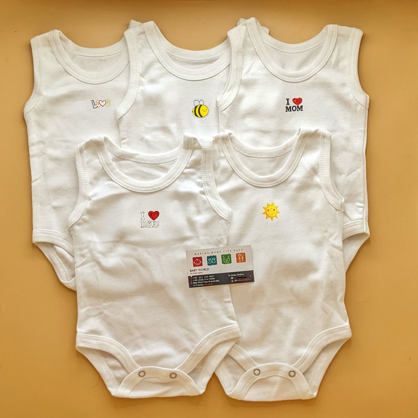 Pack of 5 Sando - White