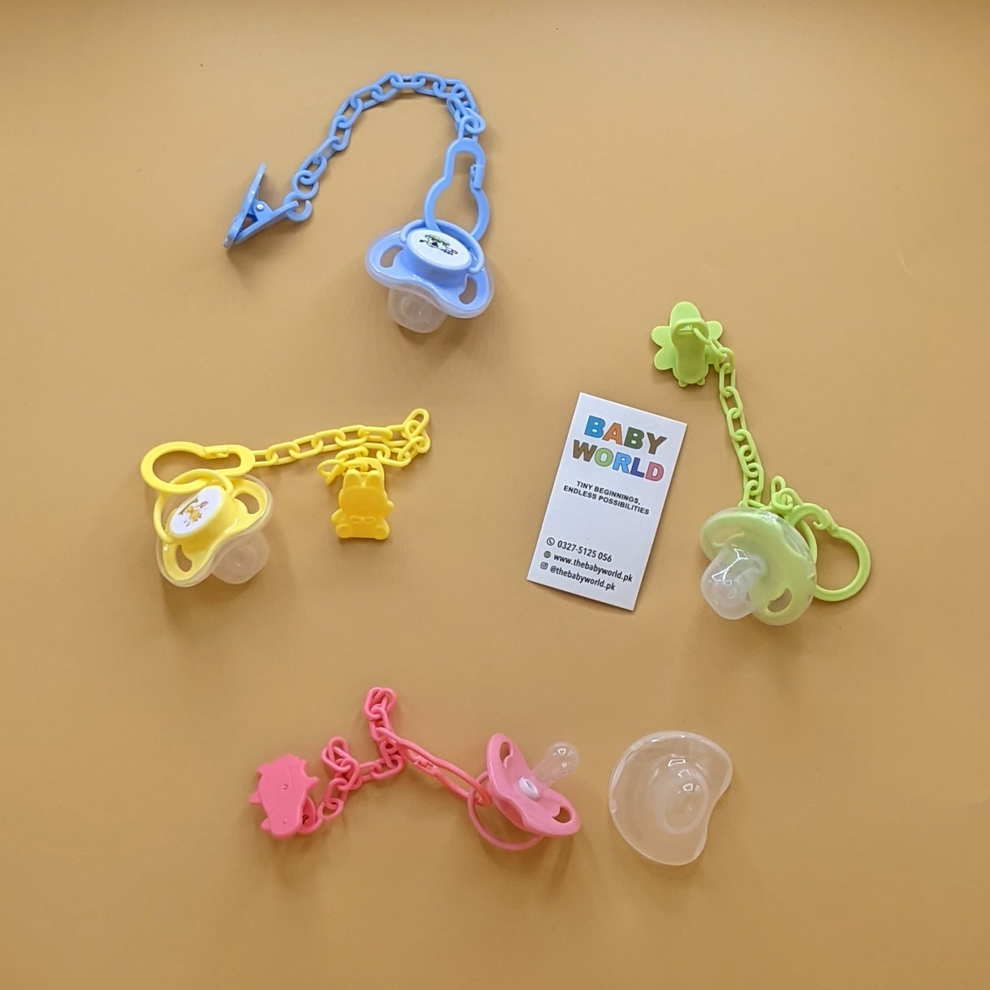 Pacifier with Chain - Round
