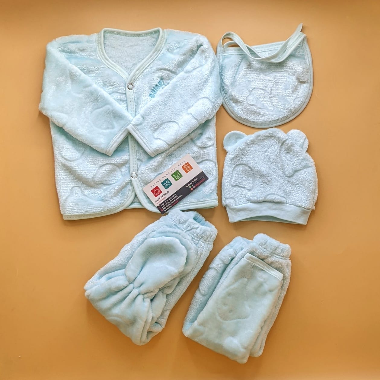 5 Pieces Suit Set - Plain - Winter