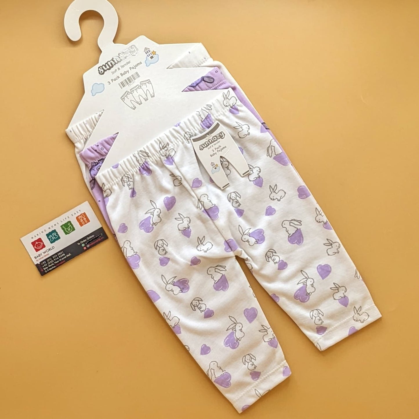 Pack of 3 Pajamas - Rabbit π