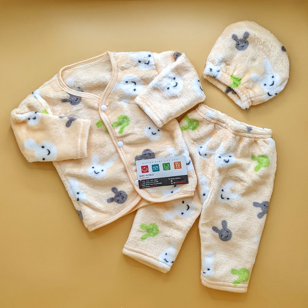 Baby Suit with Cap - Happy Rabbit π° - Winter