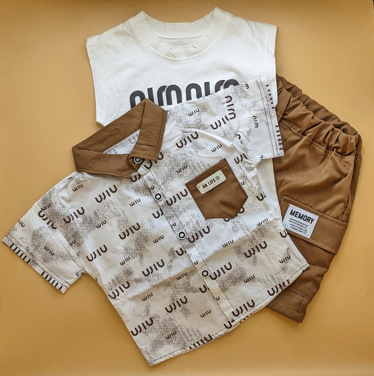 Baby Relaxed Fit 3 Pieces Co-Ord Set - On Life