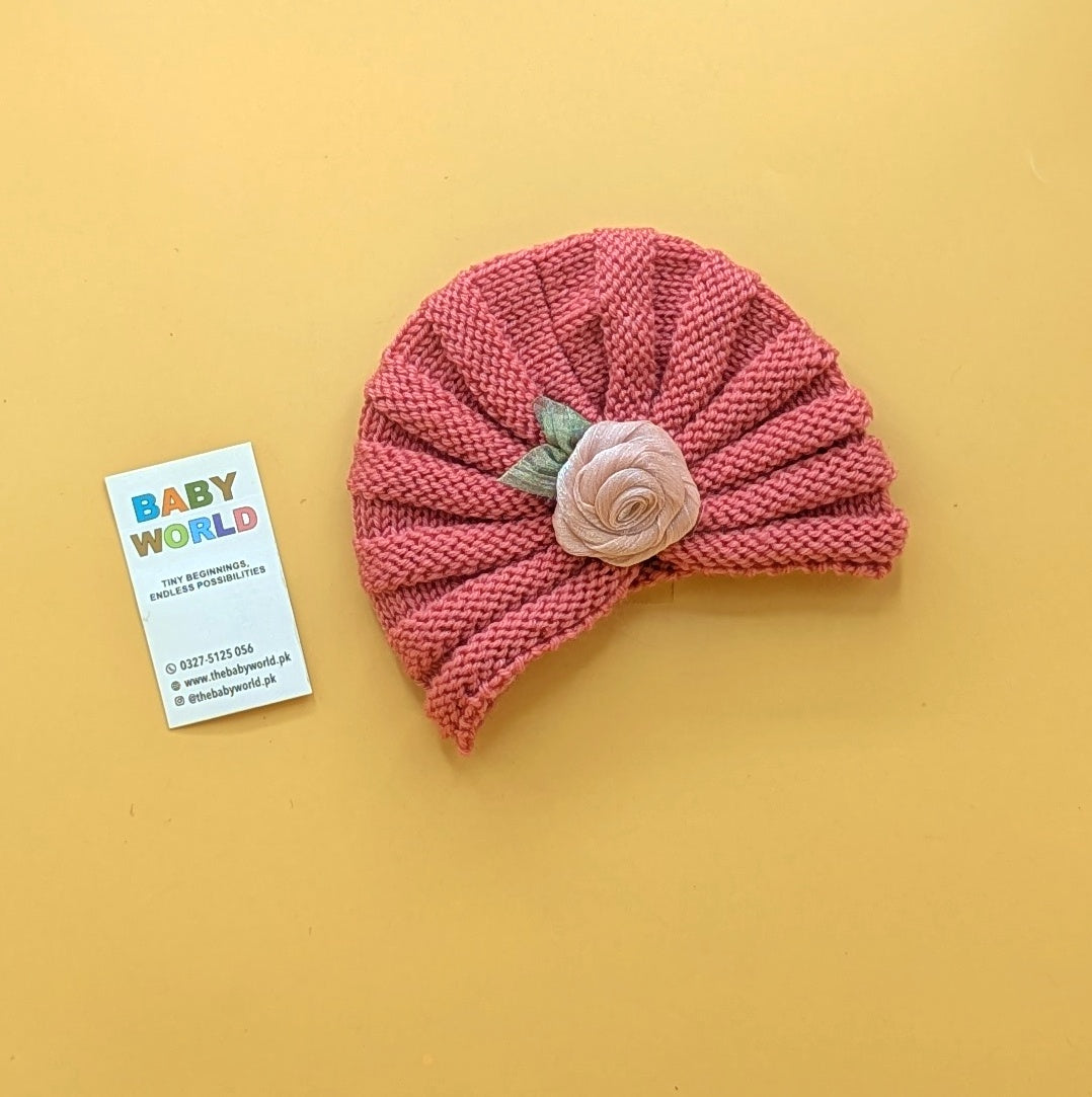 Baby Wool Cap - Rose - Winter
