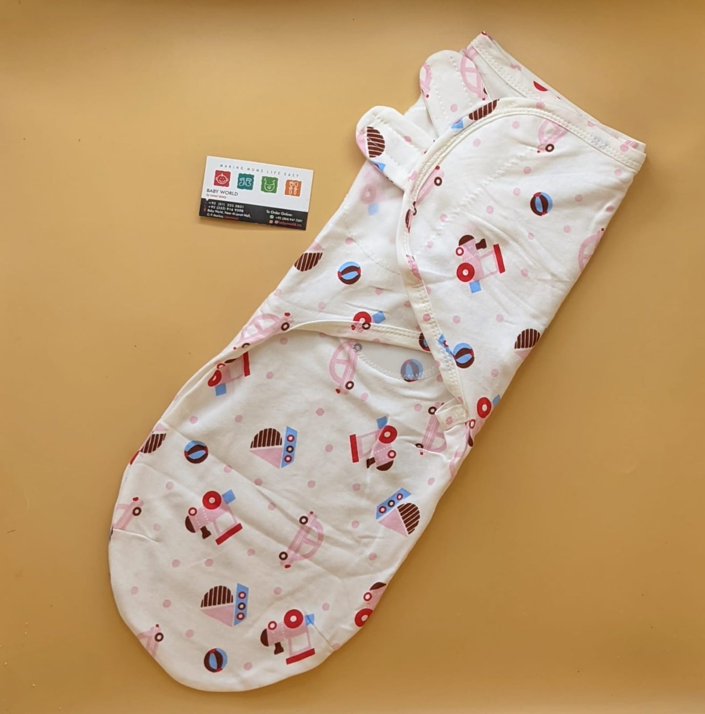 Swaddle Wrap - Train, Car, Ship - White