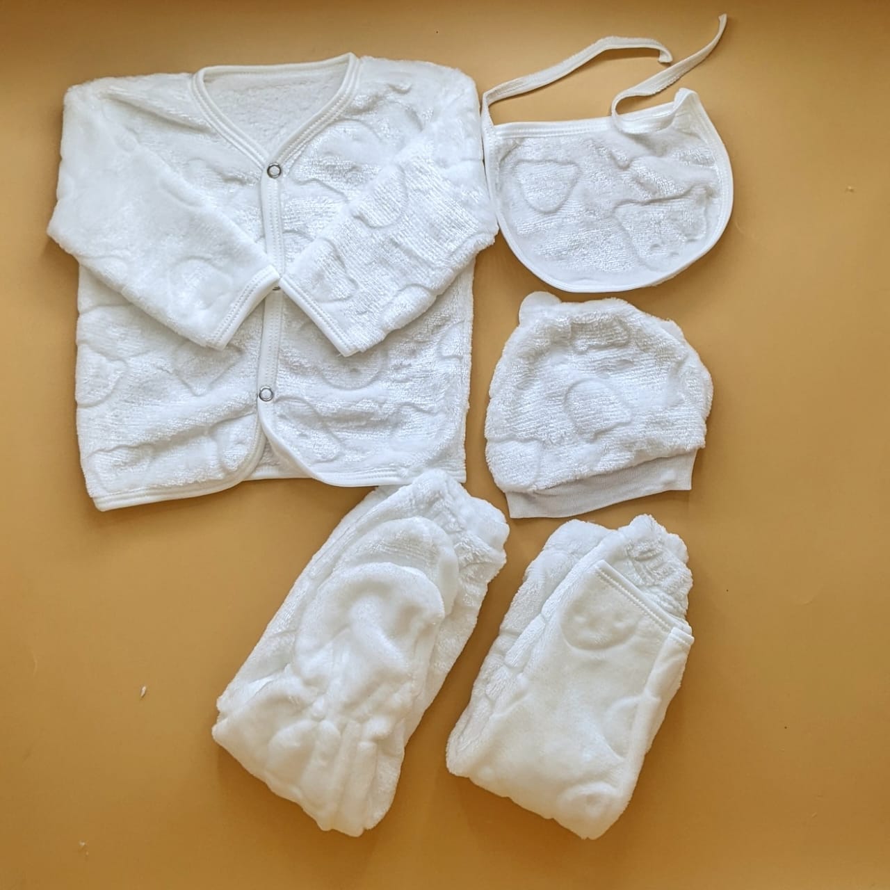 5 Pieces Suit Set - Plain - Winter