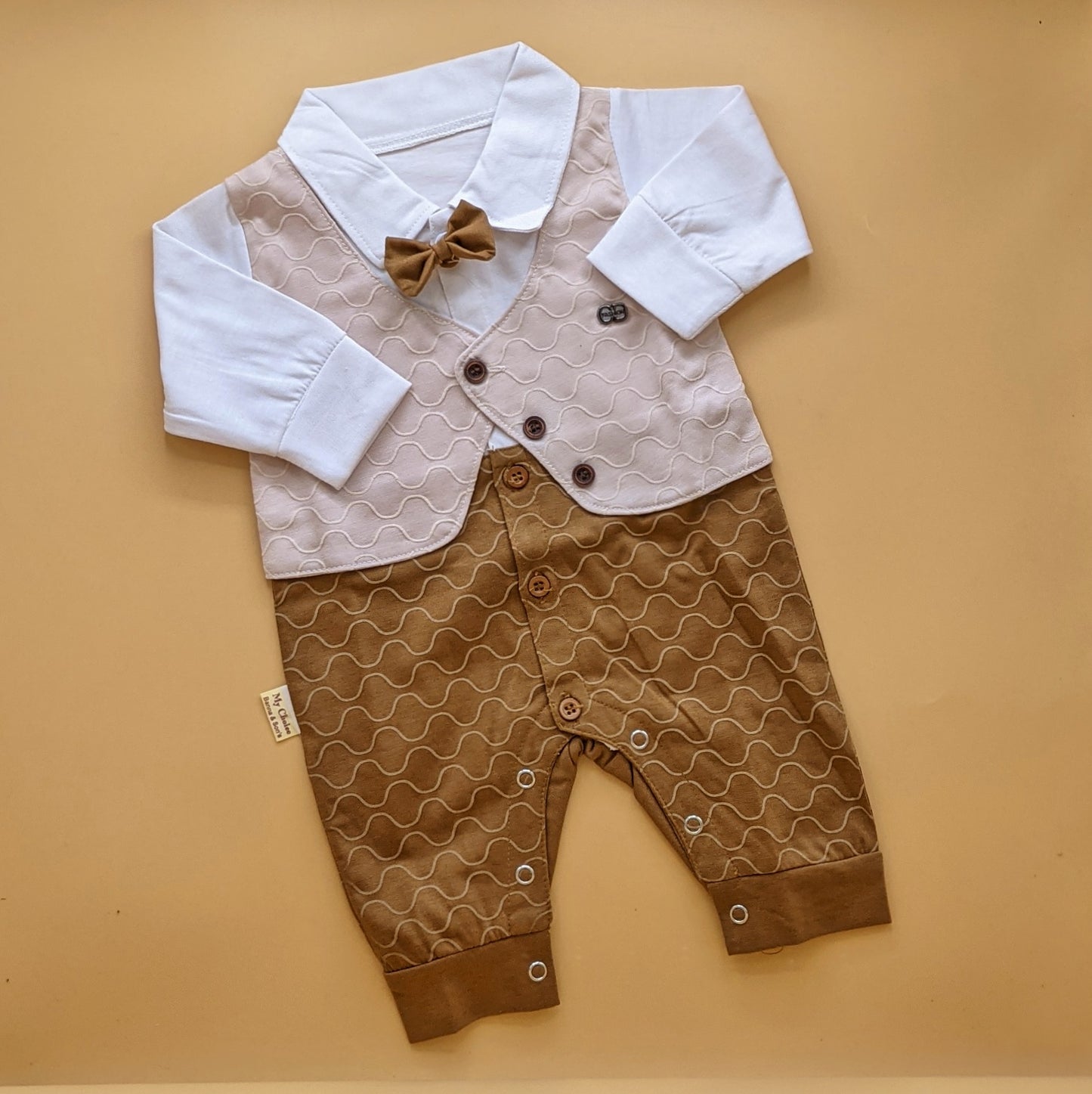 Romper - Waistcoat/Bow