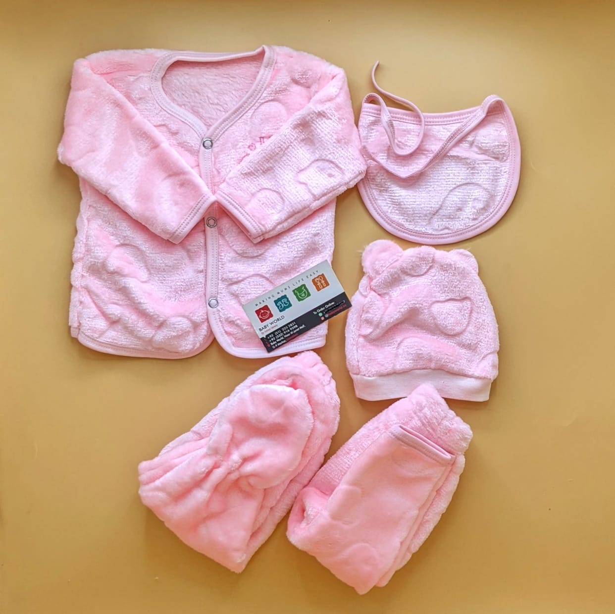 5 Pieces Suit Set - Plain - Winter