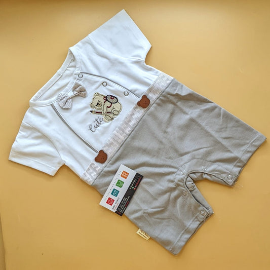 Romper - Half Sleeves - Cute Bear