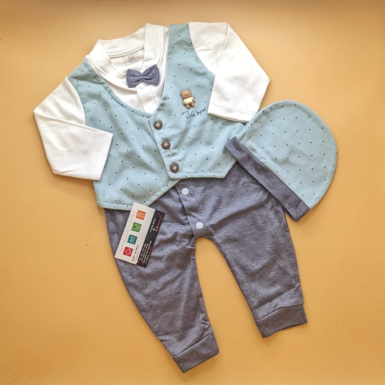 Romper with Cap - My Little Bear