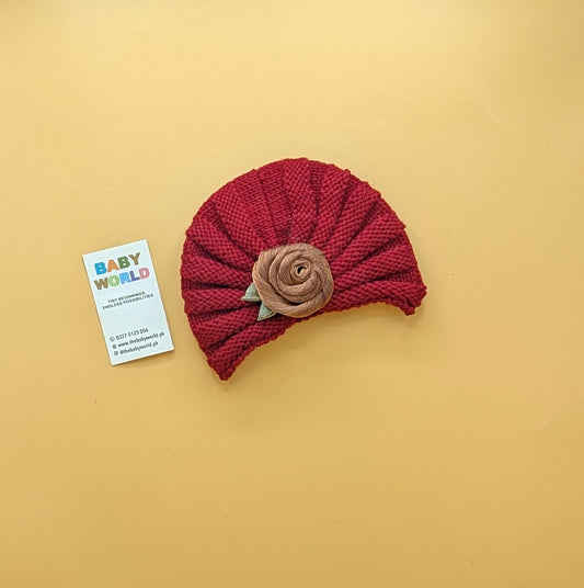 Baby Wool Cap - Rose - Winter