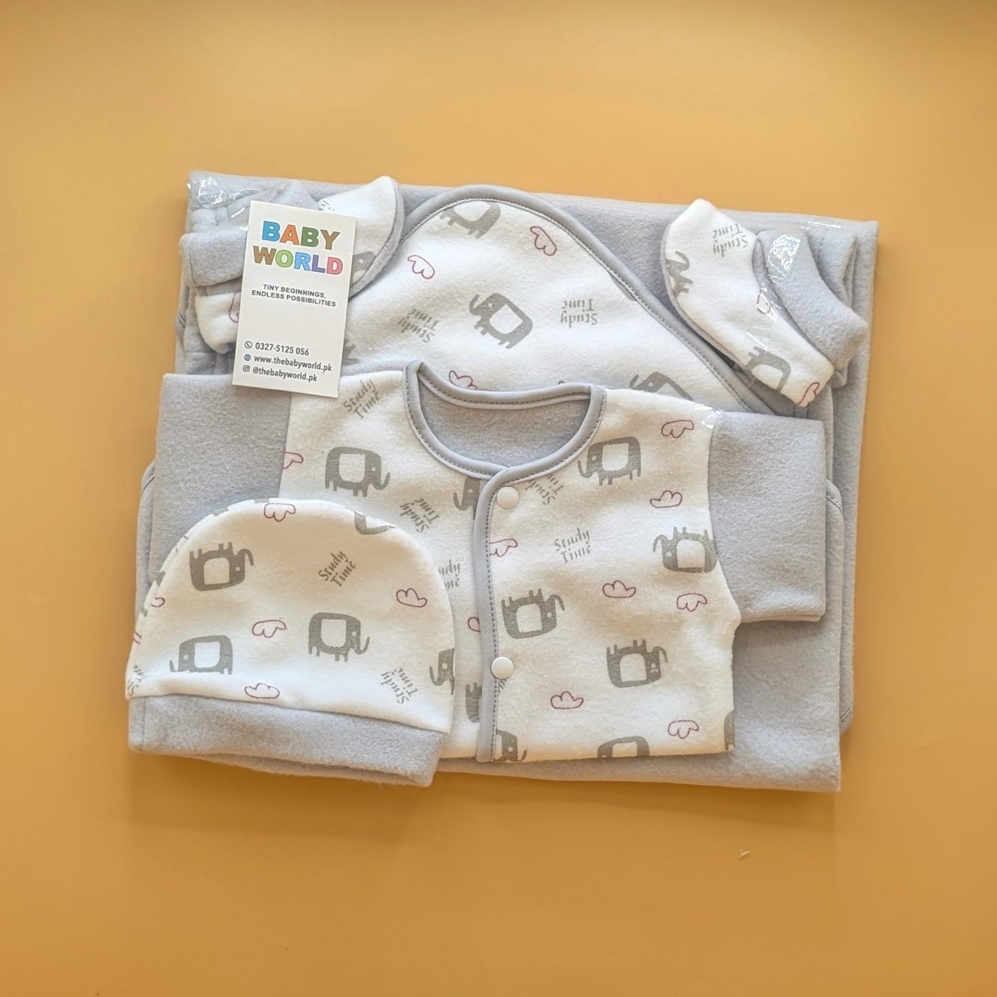 Baby 5 Pieces Starter Set - Winter - Elephant 🐘