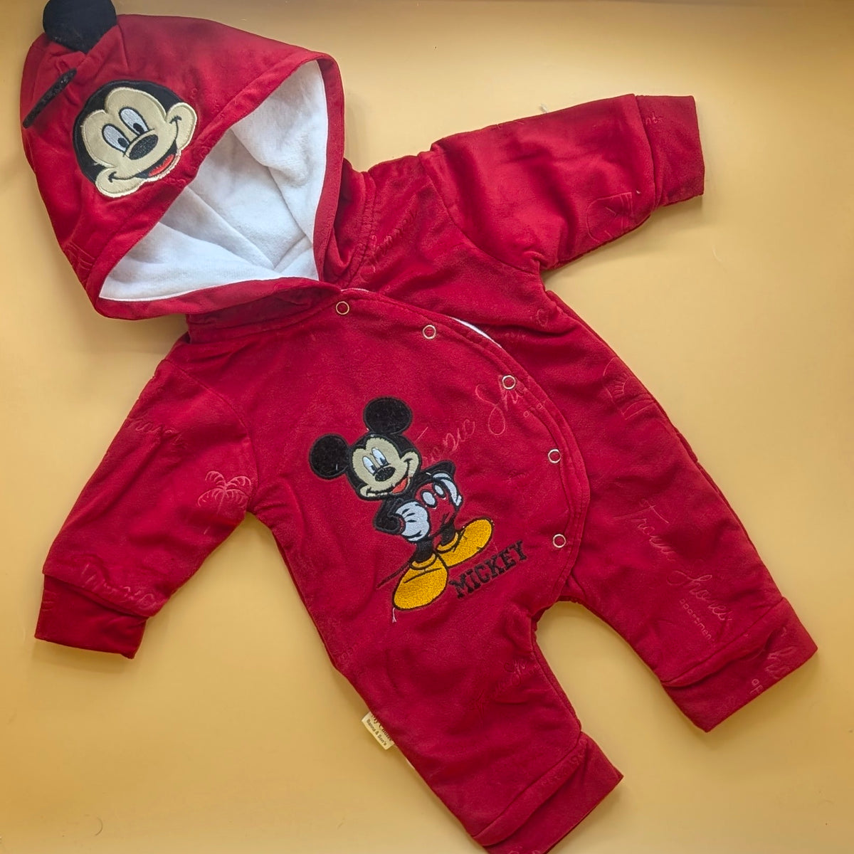 Baby Character Romper with Detachable Hood - Winter