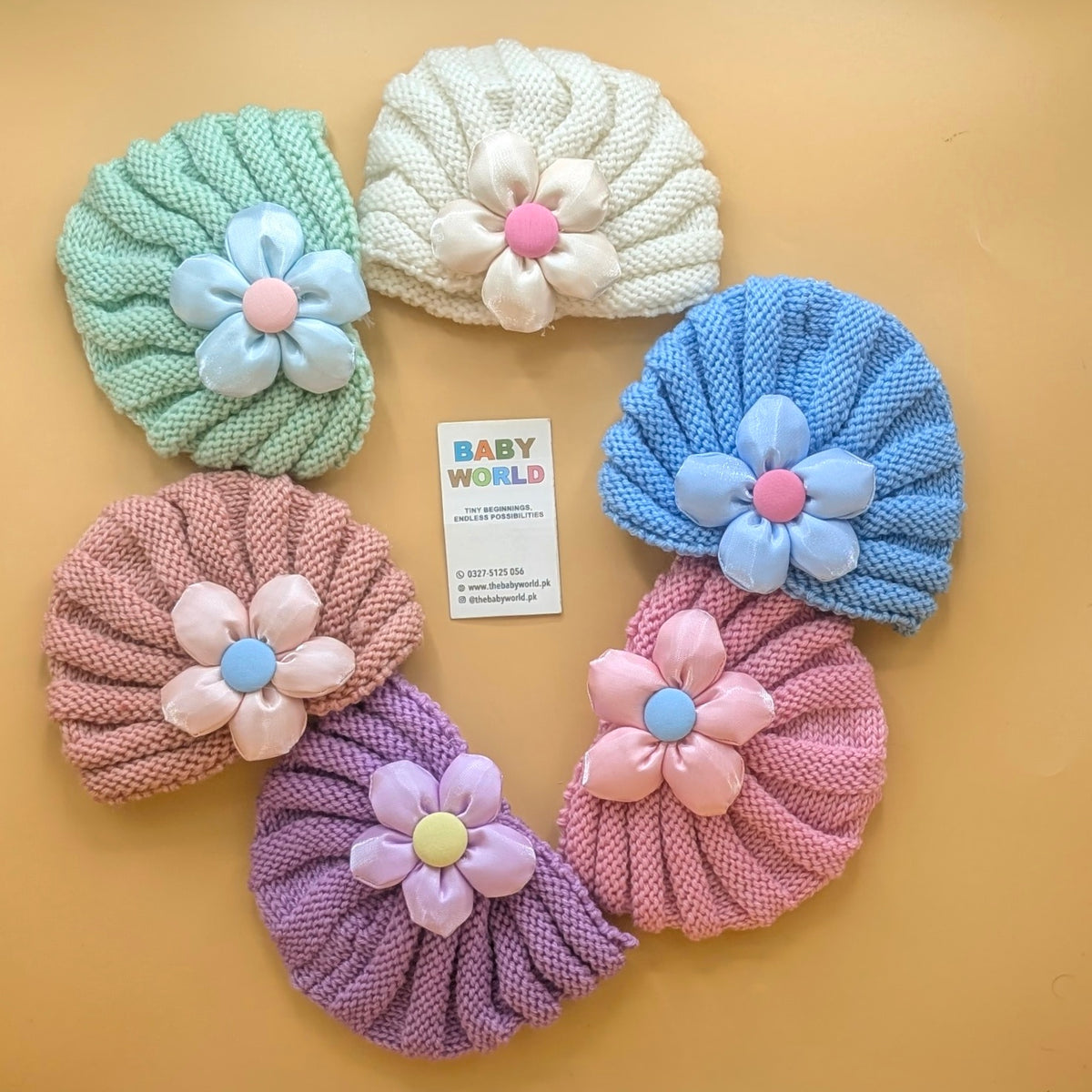 Baby Wool Cap - Sun Flower 🌻 - Winter
