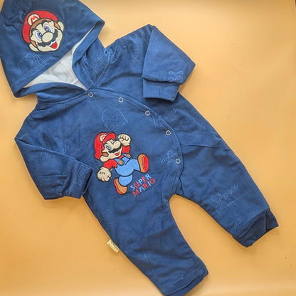 Baby Character Romper with Detachable Hood - Winter