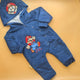Baby Character Romper with Detachable Hood - Winter