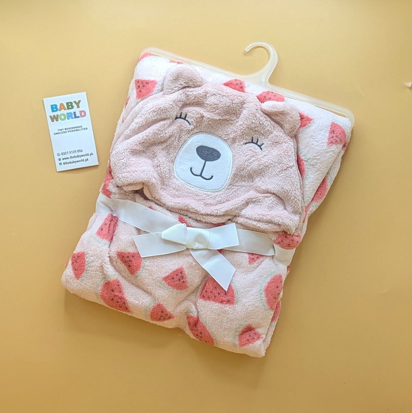 Baby Character Hooded Wrapping Sheet/Blanket - Winter