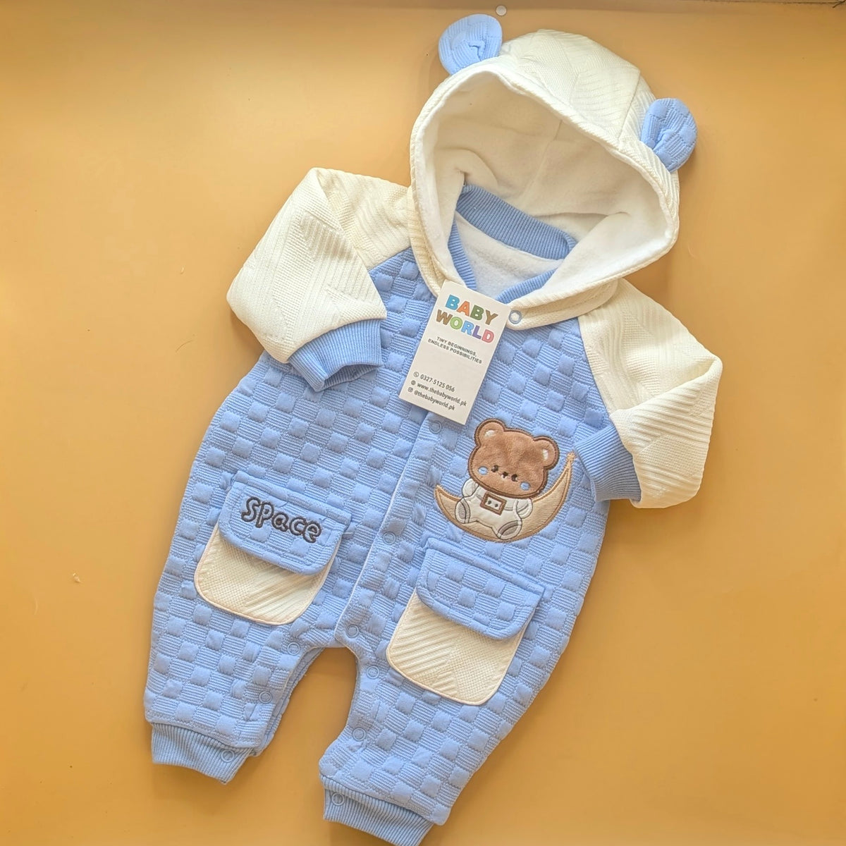 Premium Baby Hooded Romper - Bear 🐻 - Winter